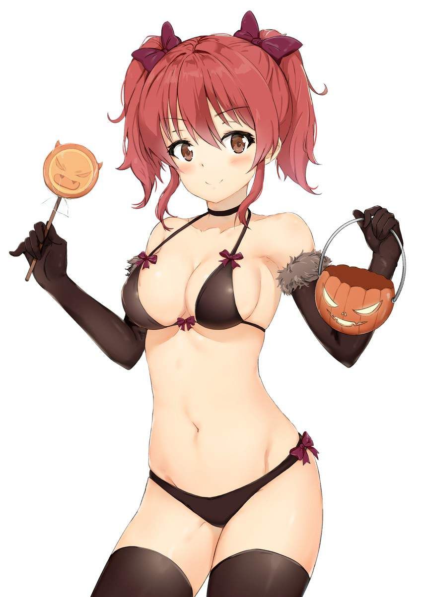 [Because it is Halloween] Jack-o-lantern and beautiful girl of the secondary erotic image [Ranta . 35