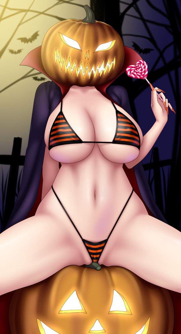 [Because it is Halloween] Jack-o-lantern and beautiful girl of the secondary erotic image [Ranta . 38