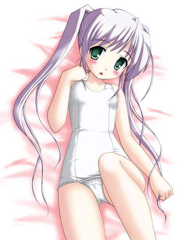 [White sk] white sku image sle that seems to be not able to face it because the skin becomes transparent in the poor milk white school swimsuit and is 6 times erotic of normal 15