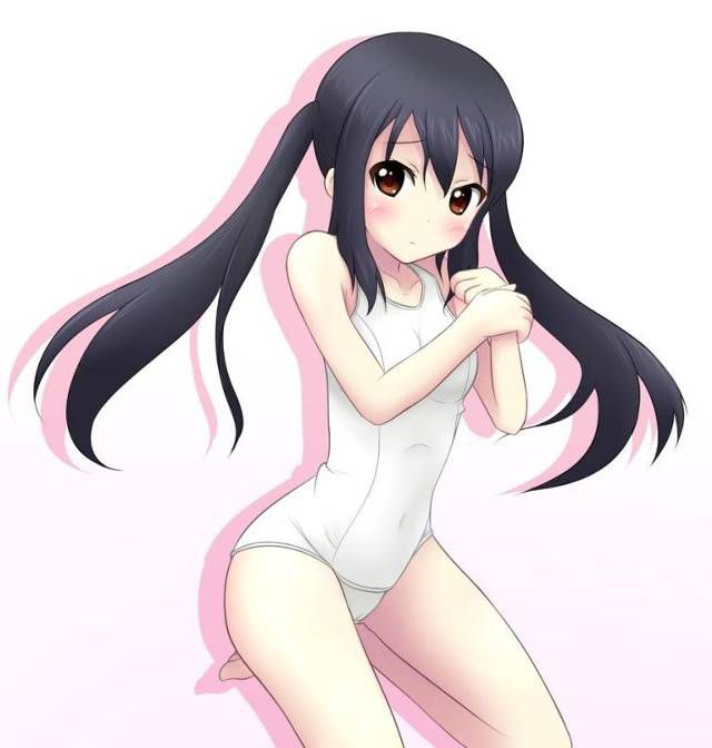[White sk] white sku image sle that seems to be not able to face it because the skin becomes transparent in the poor milk white school swimsuit and is 6 times erotic of normal 4