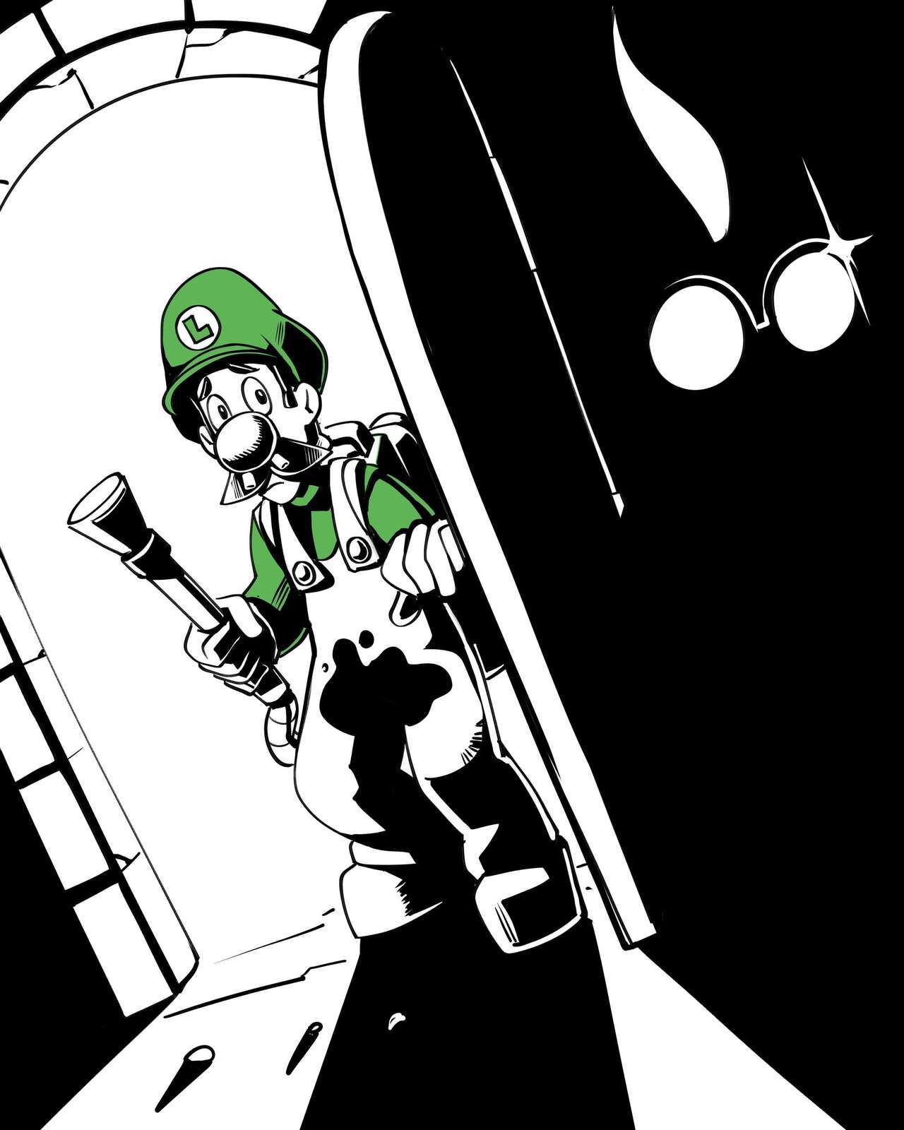 [Nisego] Inktober 2 - Luigi's Mansion (Super Mario Bros.) [Ongoing] 31