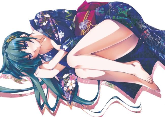 Moe illustrations of Kimono and Yukata 14