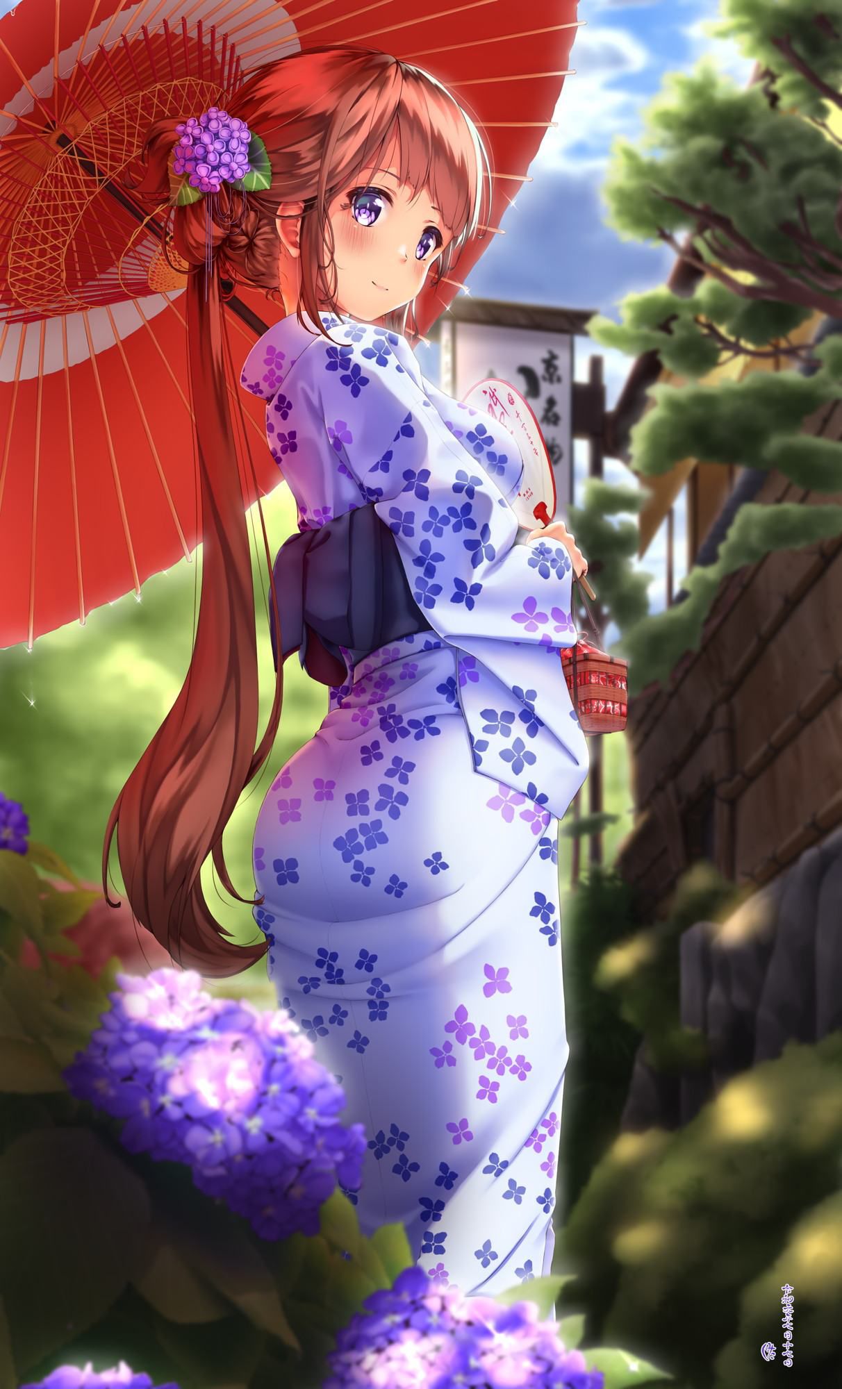 Moe illustrations of Kimono and Yukata 7