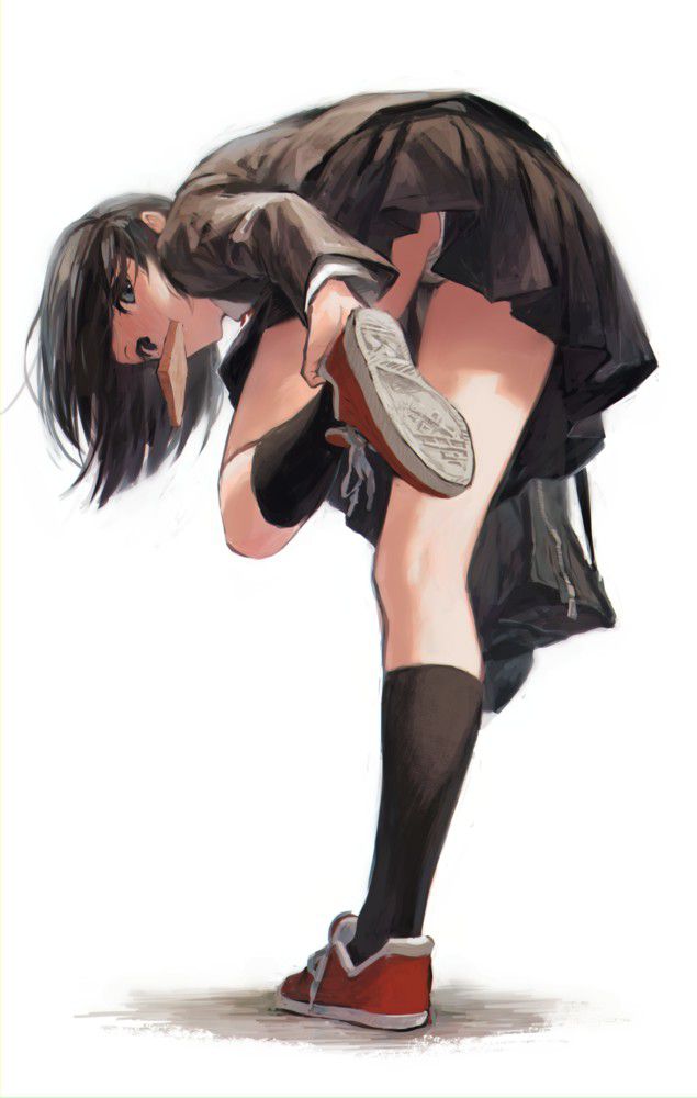 【Secondary】A strong windy day is a punchra erotic image of a girl who just wants to go out to the city with a camera in one hand. 37