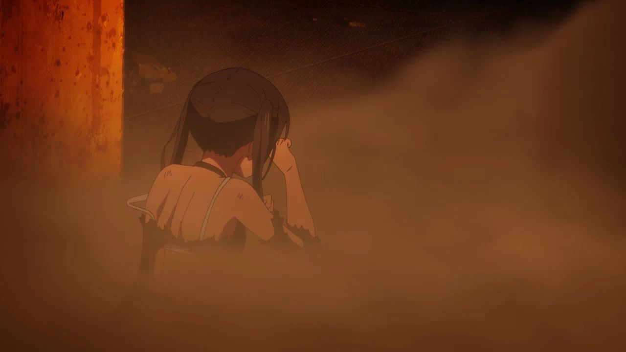 The erotic scene in which the girl's clothes are torn and it is done in the anime [Flame No Fire Brigade] 9 episodes 15