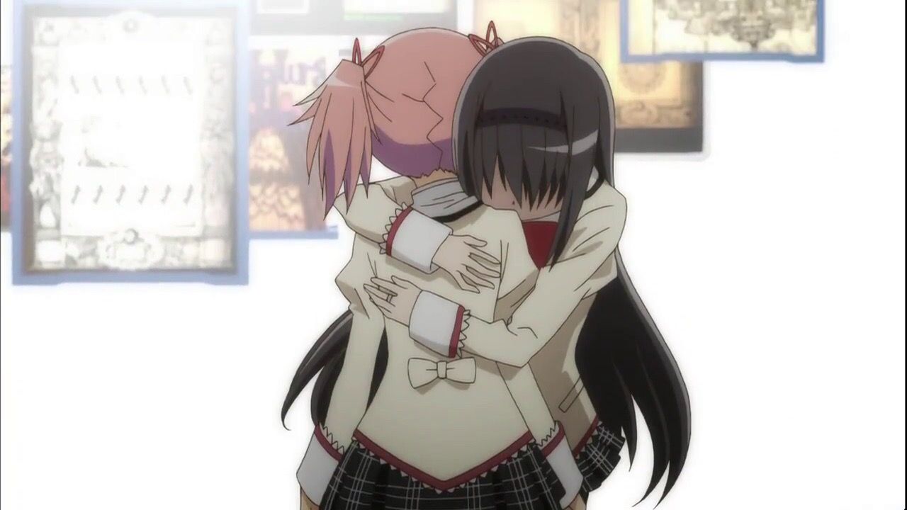 Image wwwwwwwwwwwwwwwwwwwwww where Kame Madoka to Akemi Homura is kissing 1