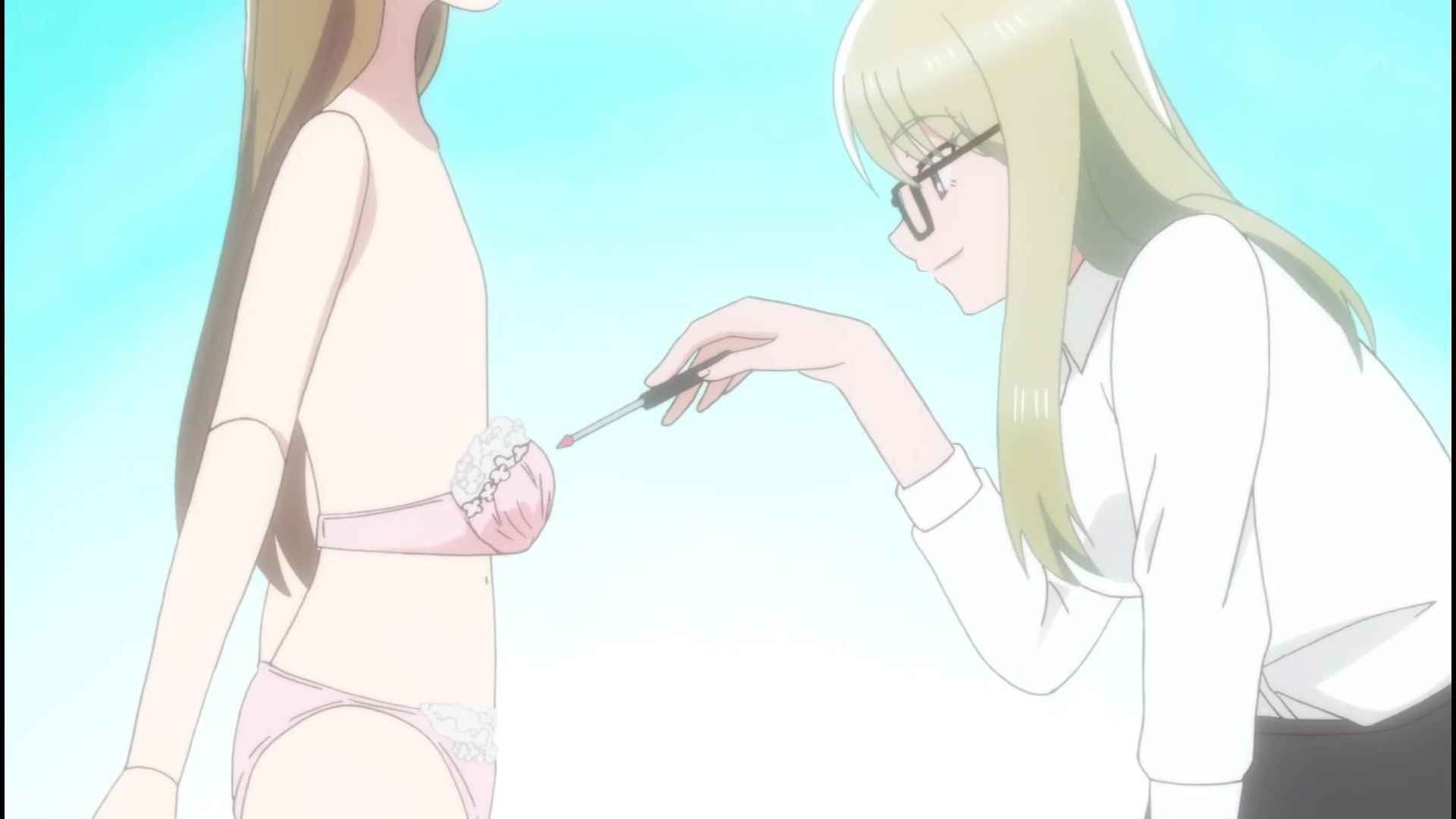 Anime [Waste of a High School Girl] 9 episodes erotic rubbing and change of clothes between girls 12