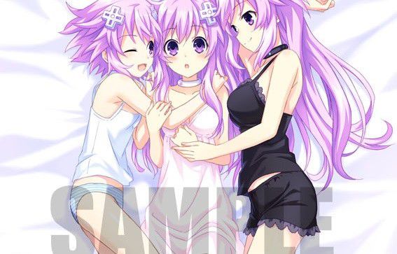 Anime [Neptunia] OVA limited edition benefits such as erotic bed sheets and erotic figures! 1