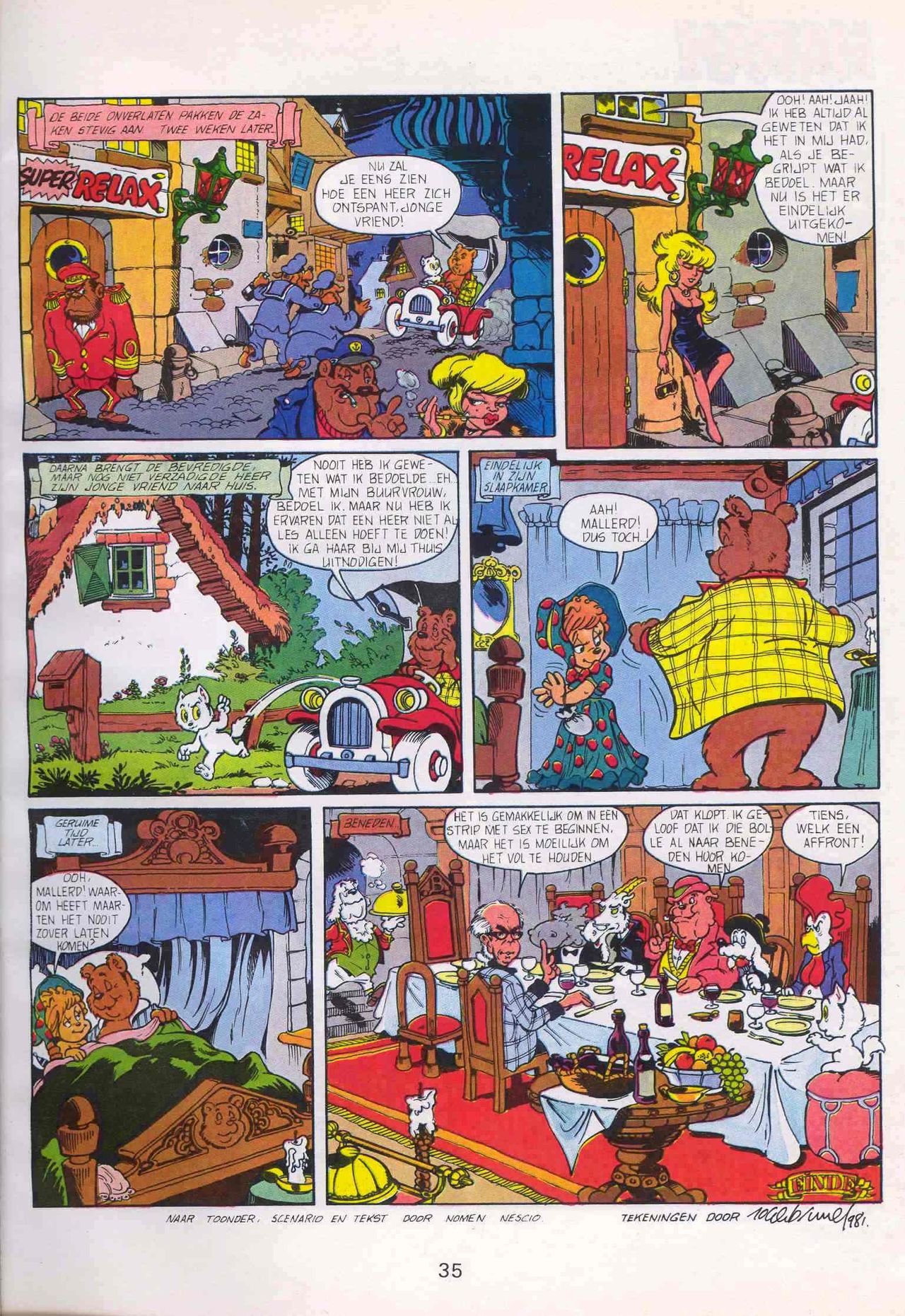 Strip-Tease - 01 - Een Vrolijke Parodie Op Bekende Striphelden (Dutch) Een driedelige serie van Roger Brunel 36
