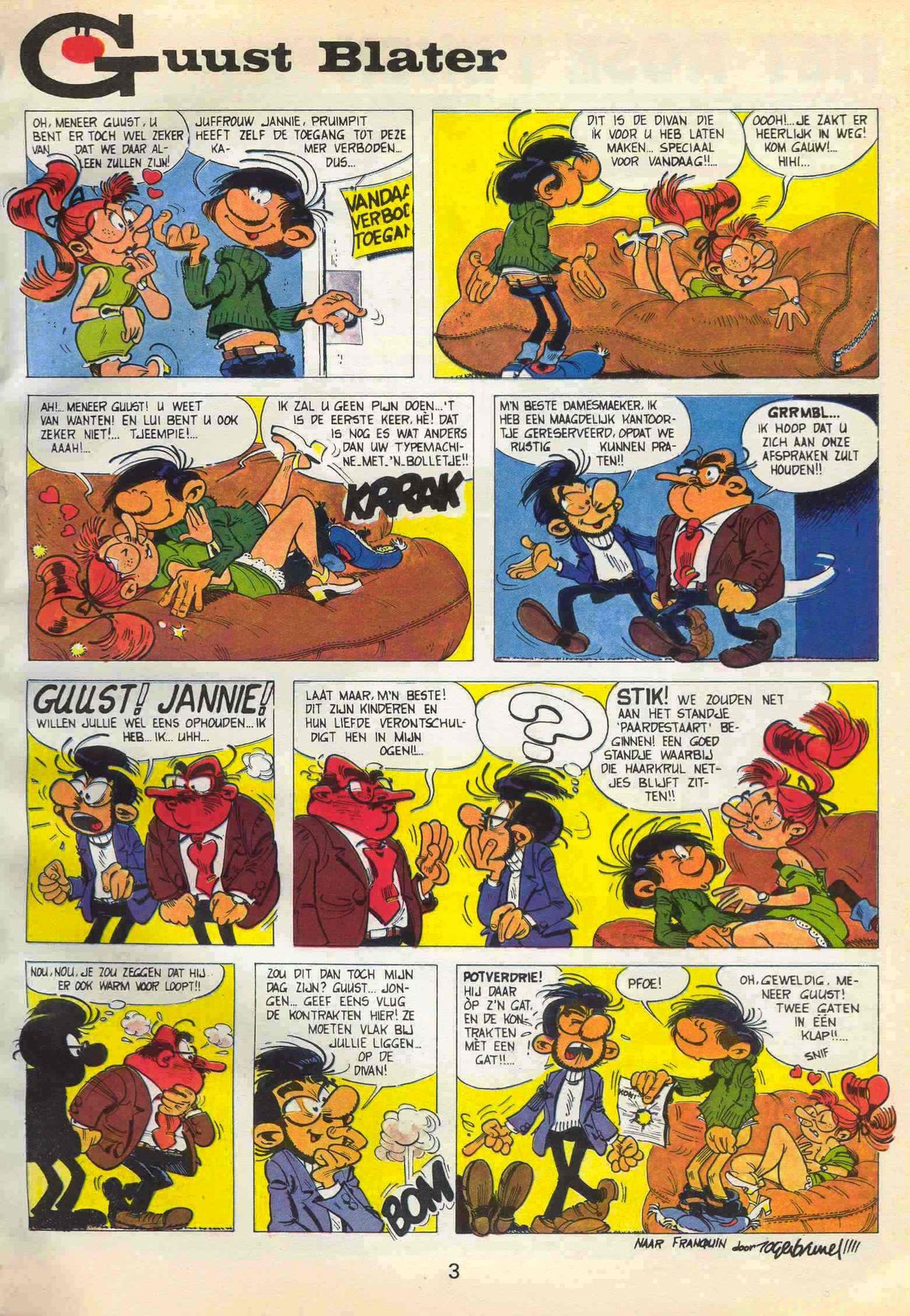 Strip-Tease - 01 - Een Vrolijke Parodie Op Bekende Striphelden (Dutch) Een driedelige serie van Roger Brunel 4