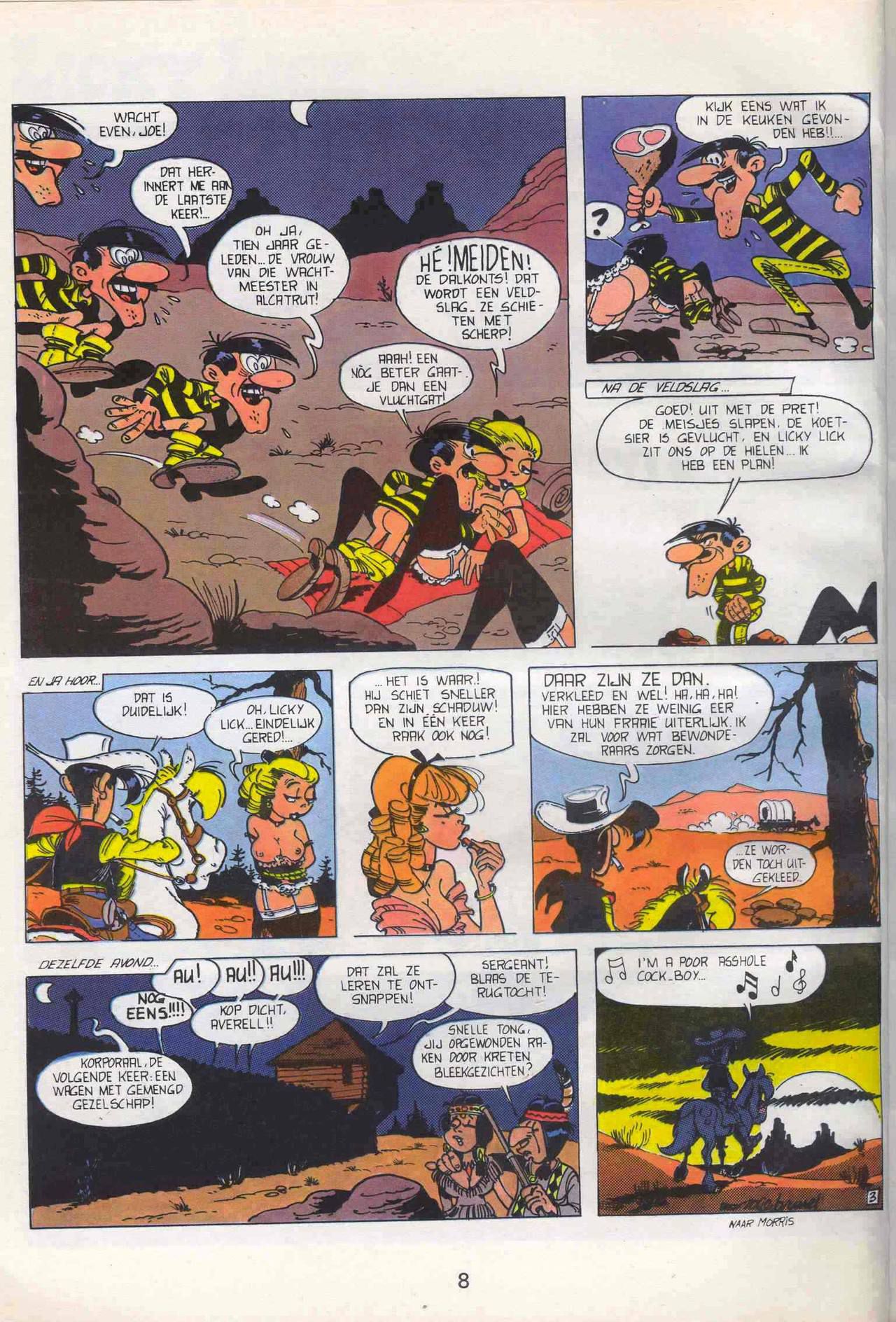 Strip-Tease - 01 - Een Vrolijke Parodie Op Bekende Striphelden (Dutch) Een driedelige serie van Roger Brunel 9