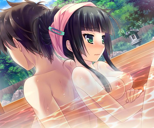 【Secondary】Erotic images of envied couples who are having naughty things in the private open-air bath of a hot spring ryokan 15