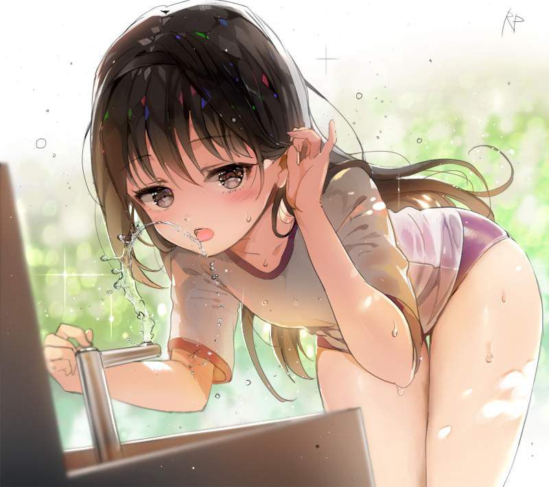 【Drink bar for elementary school students】Secondary erotic images of water ingening grounds and girls in parks 7