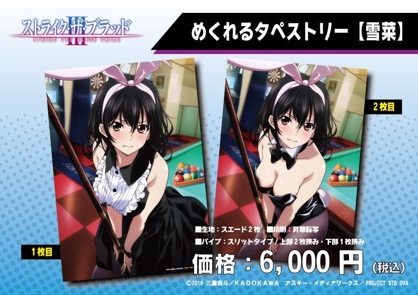 [Strike the Blood] such as t-shirts and bath towels illustrations of erotic girls are printed 3