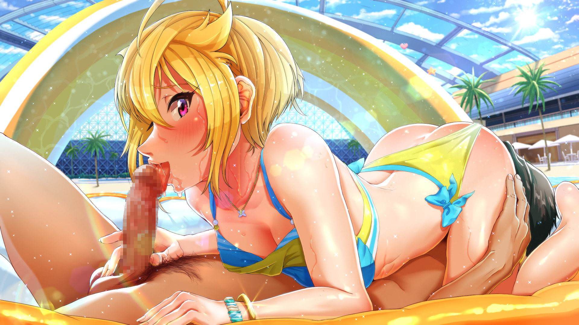 What time are you going to be here? Of course, it's summer! w dressed with a girl in a dazzling swimsuit♪ 23