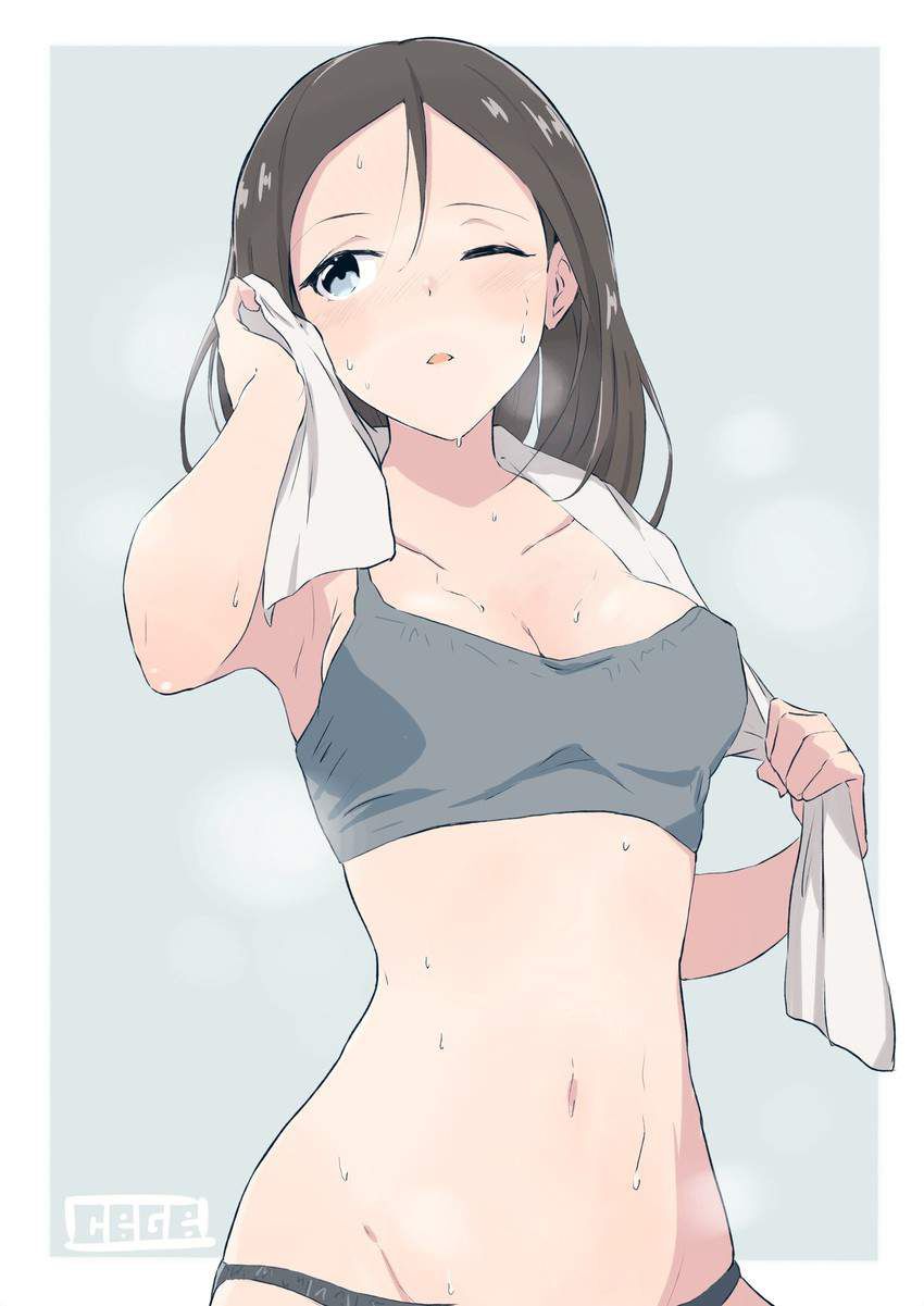 [Fragrant] secondary erotic image of sweaty girls with a towel around the neck 12