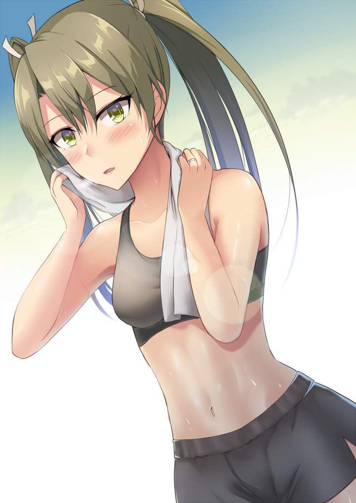 [Fragrant] secondary erotic image of sweaty girls with a towel around the neck 7