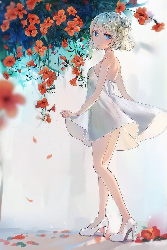 [2nd] secondary image of the pretty girl drawn with flowers Part 12 [non-erotic] 34