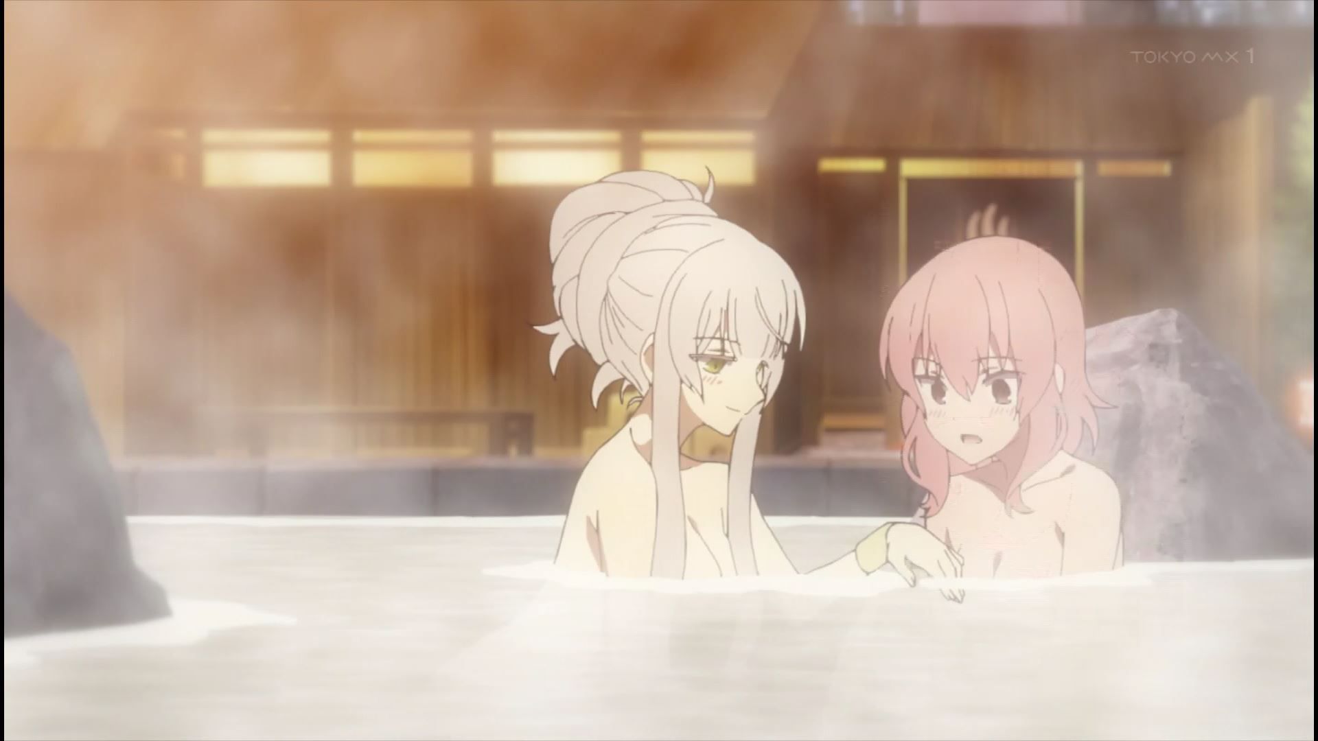 Anime [Nakanohuman Genome [In Real Life]] Erotic bathing scene where girls flirt naked in episode 2 15