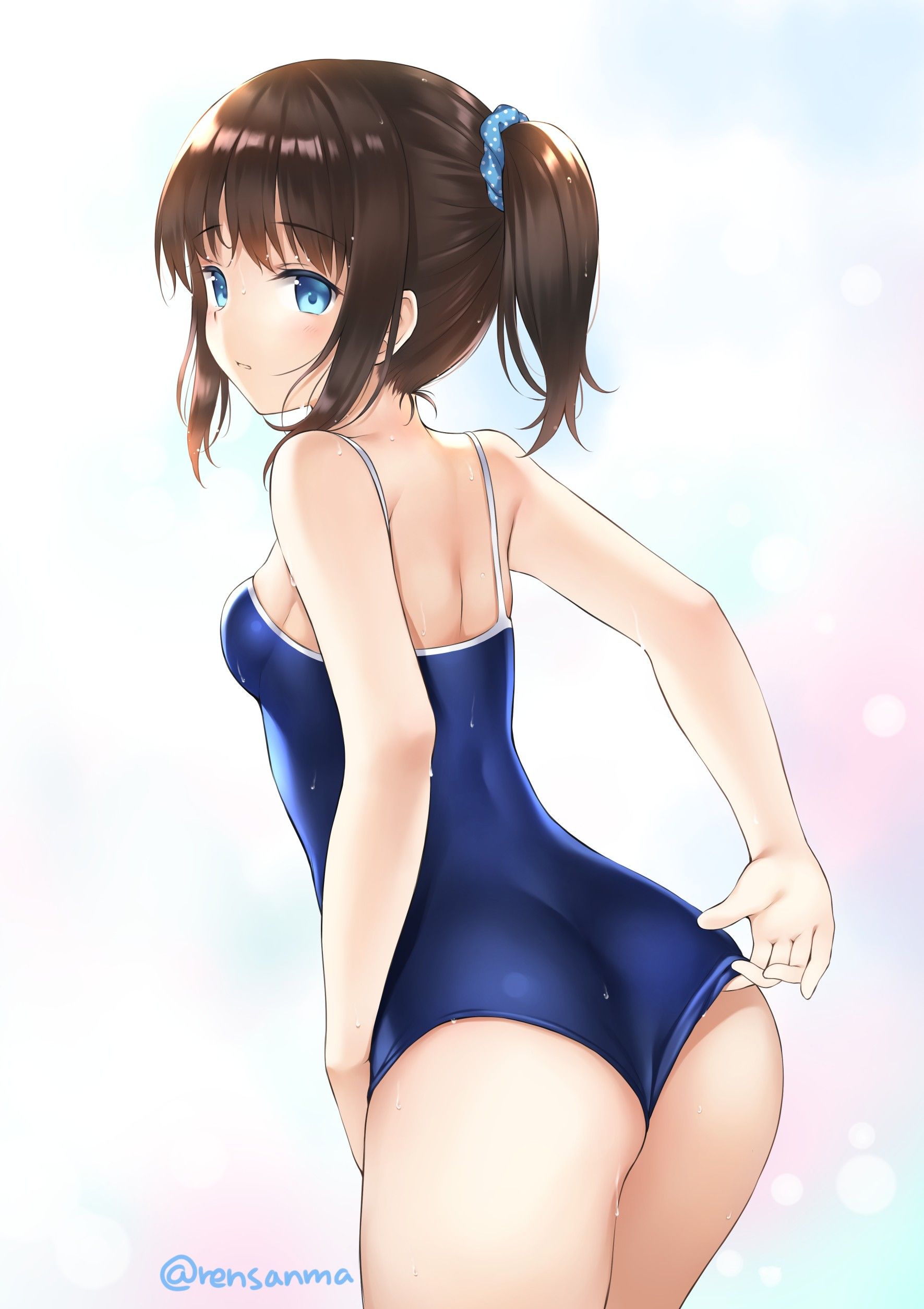 [2nd] Secondary erotic image of a pretty girl wearing a school swimsuit Part 34 [Sukui] 5