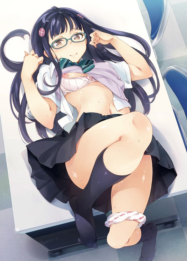Please erotic image because I want to see a lot of naughty figure of 2D glasses daughter! 60 photos 3