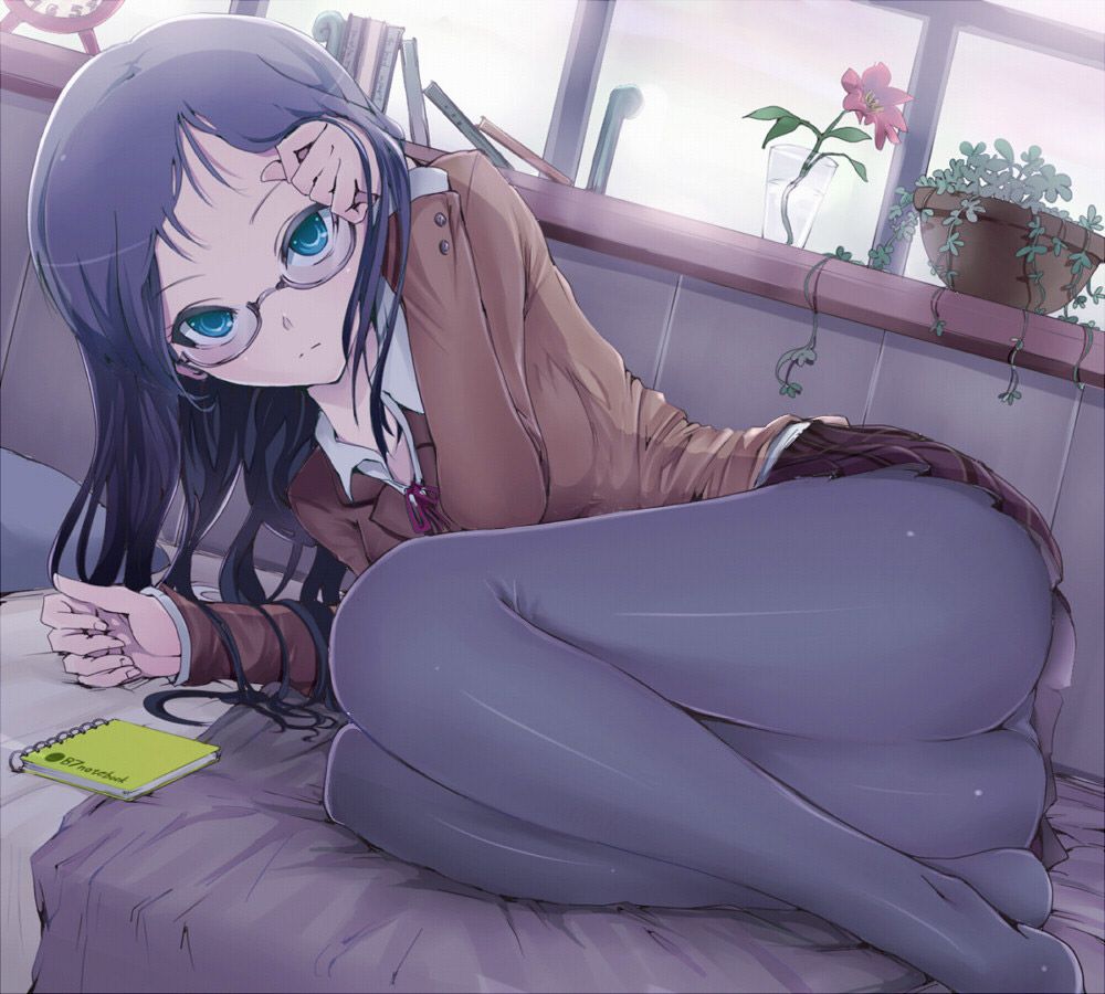 Please erotic image because I want to see a lot of naughty figure of 2D glasses daughter! 60 photos 56