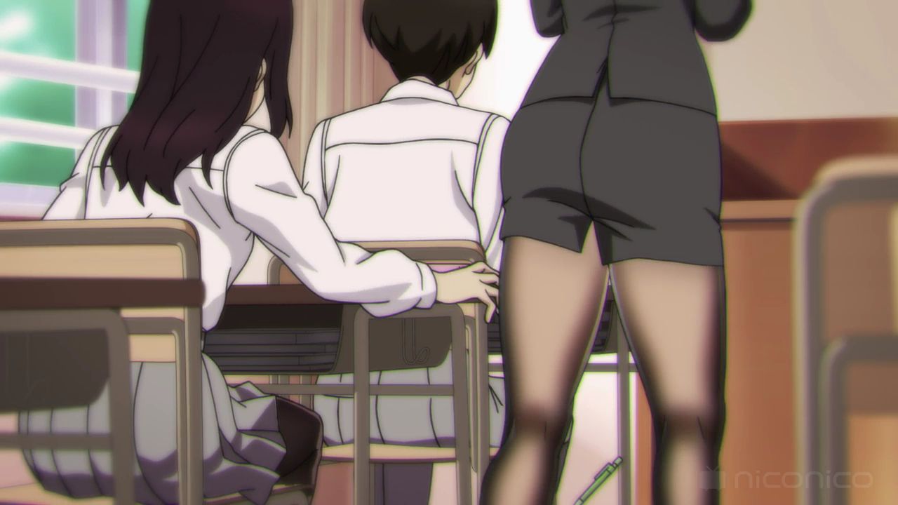 Anime [Looking Tights] After School Erotic Tights Foot Etch Scene Of The Woman Teacher In Episode 7! 4
