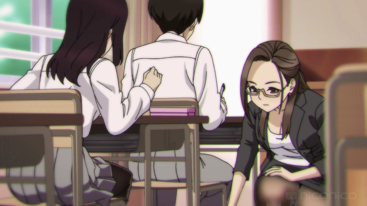 Anime [Looking Tights] After School Erotic Tights Foot Etch Scene Of The Woman Teacher In Episode 7! 5
