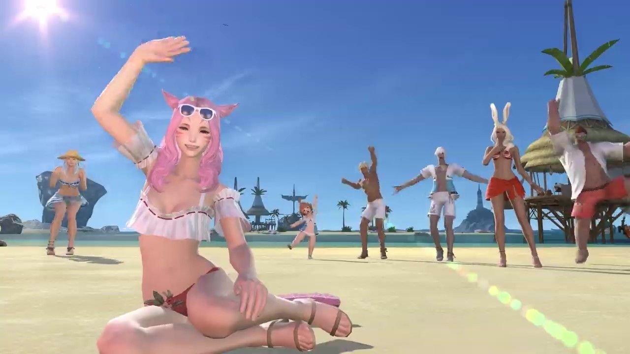 [Final Fantasy 14] anime version of TVCM, such as the scene of the erotic swimsuit of the girl 10