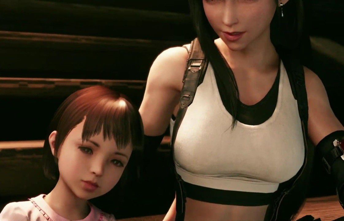 [Final Fantasy 7 remake] The secondary creation illustration of erotic tifa of black inner and spats 1