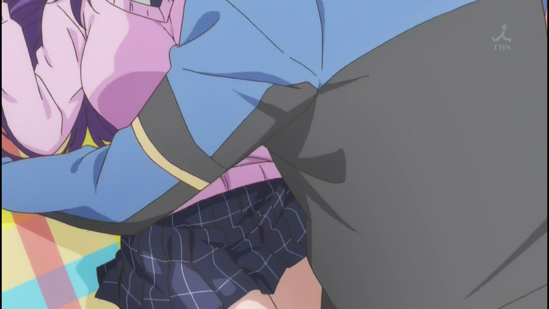 Anime [Lewd blue-chan can not study] almost rape comes to attack the man in Estrus in the episode 8! 2