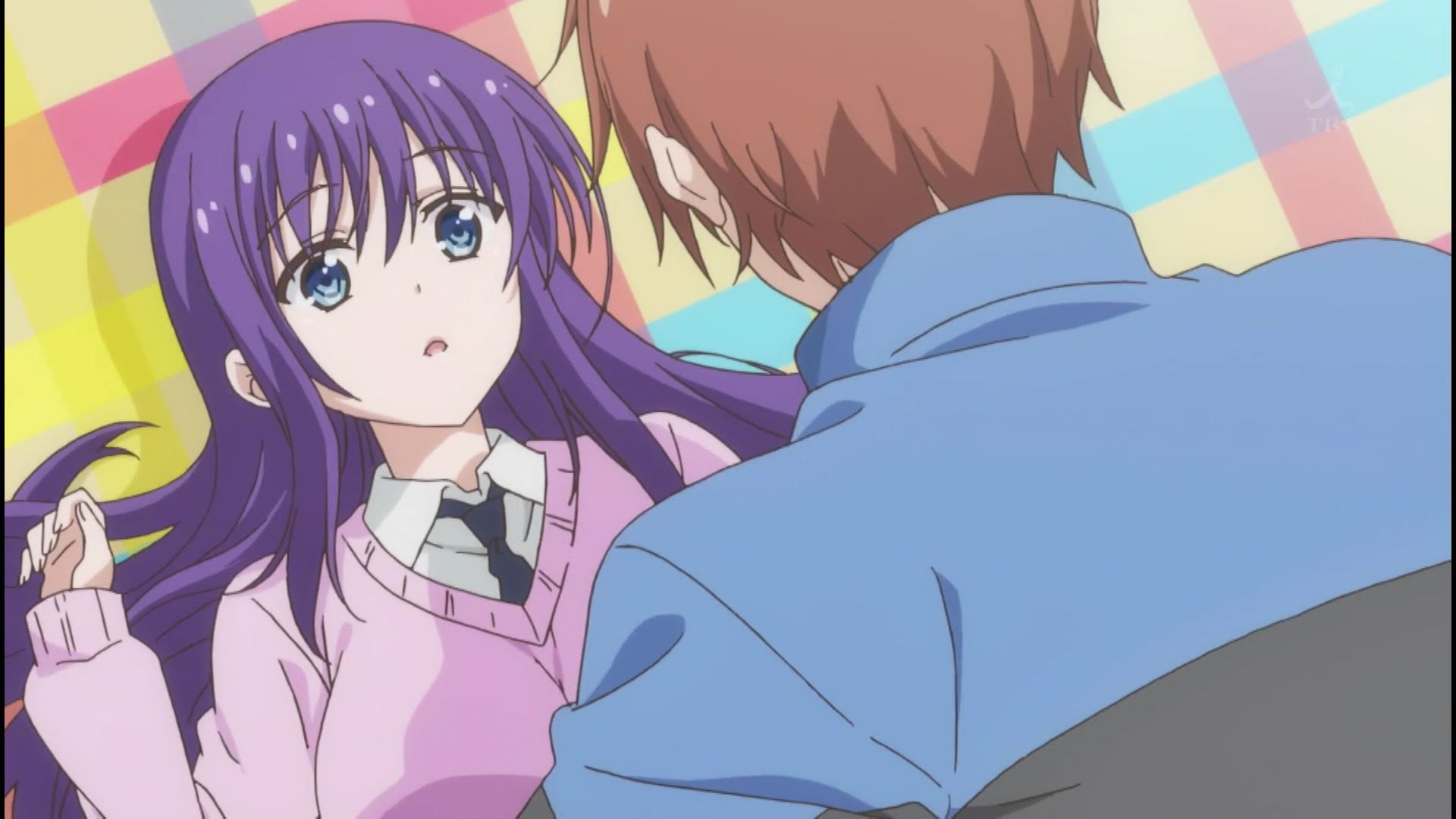 Anime [Lewd blue-chan can not study] almost rape comes to attack the man in Estrus in the episode 8! 3