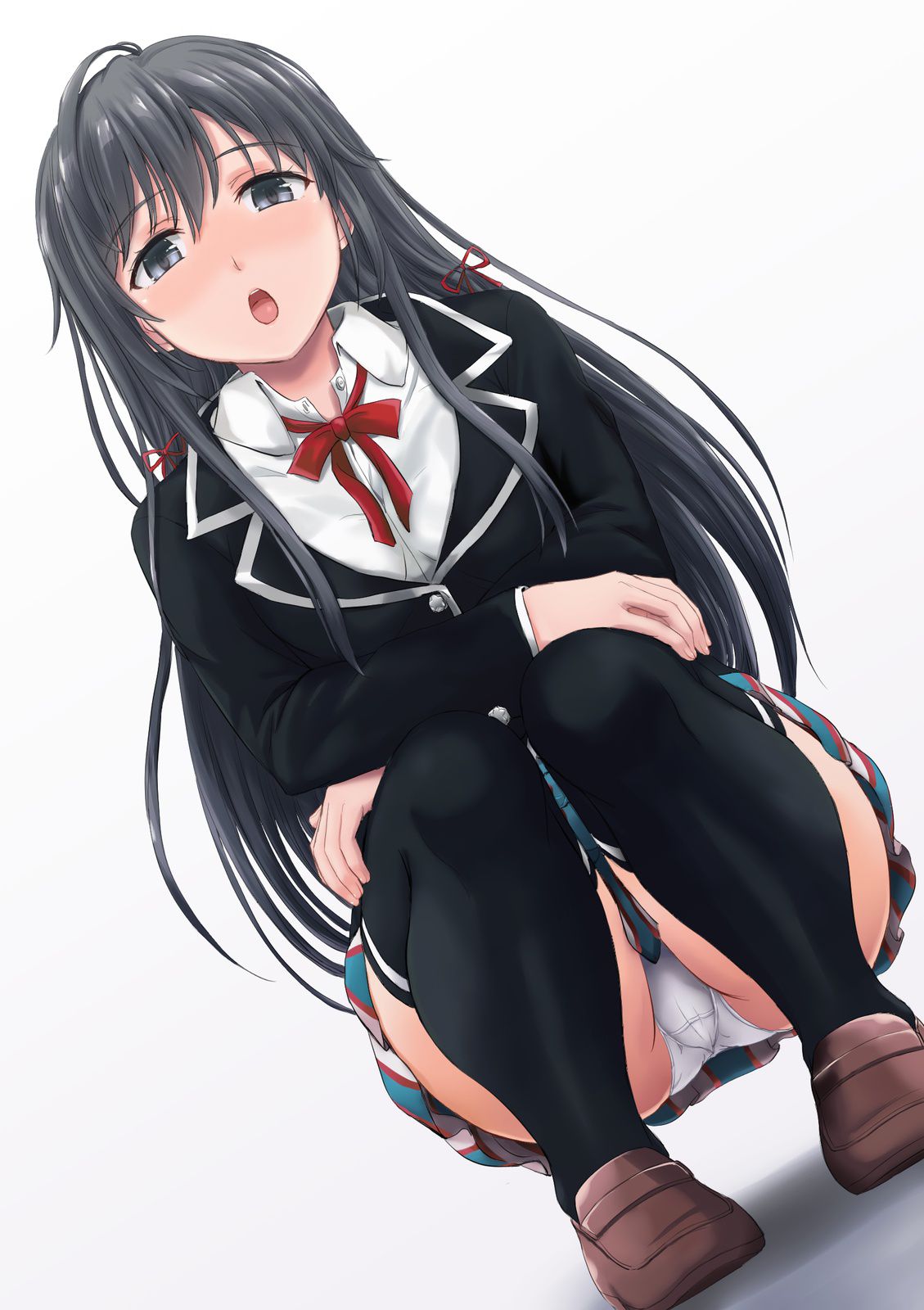 Picture of a girl squatting in a crouching skirt part 3 16