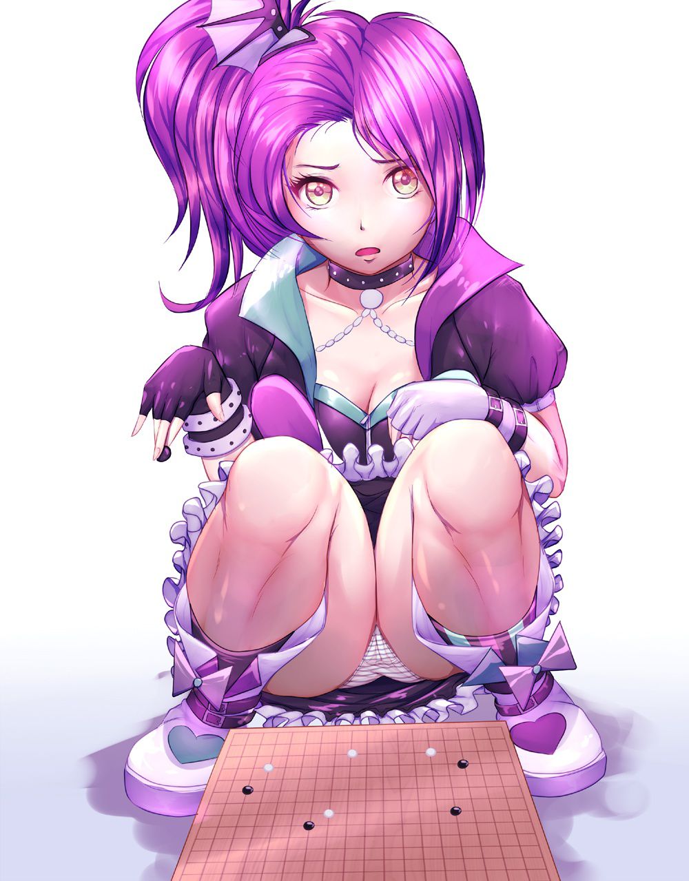 Picture of a girl squatting in a crouching skirt part 3 18