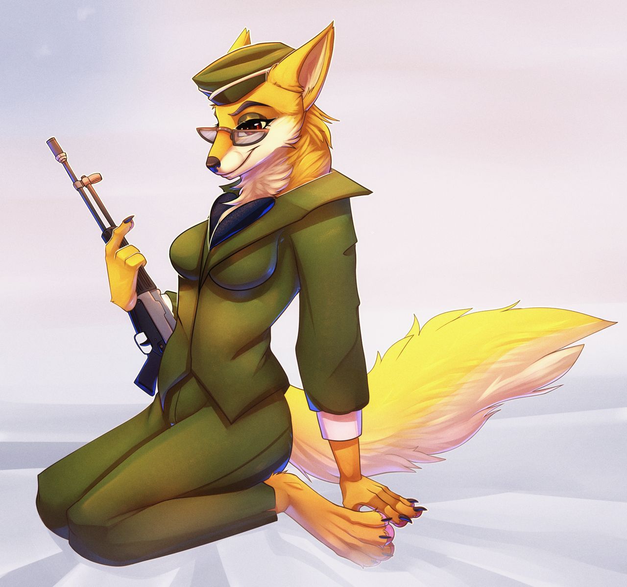 Lt. Fox Vixen - Squirrel and Hedgehog - 5th Pack 여우장교 - 다람이와 고슴도치 North Korean propaganda 13