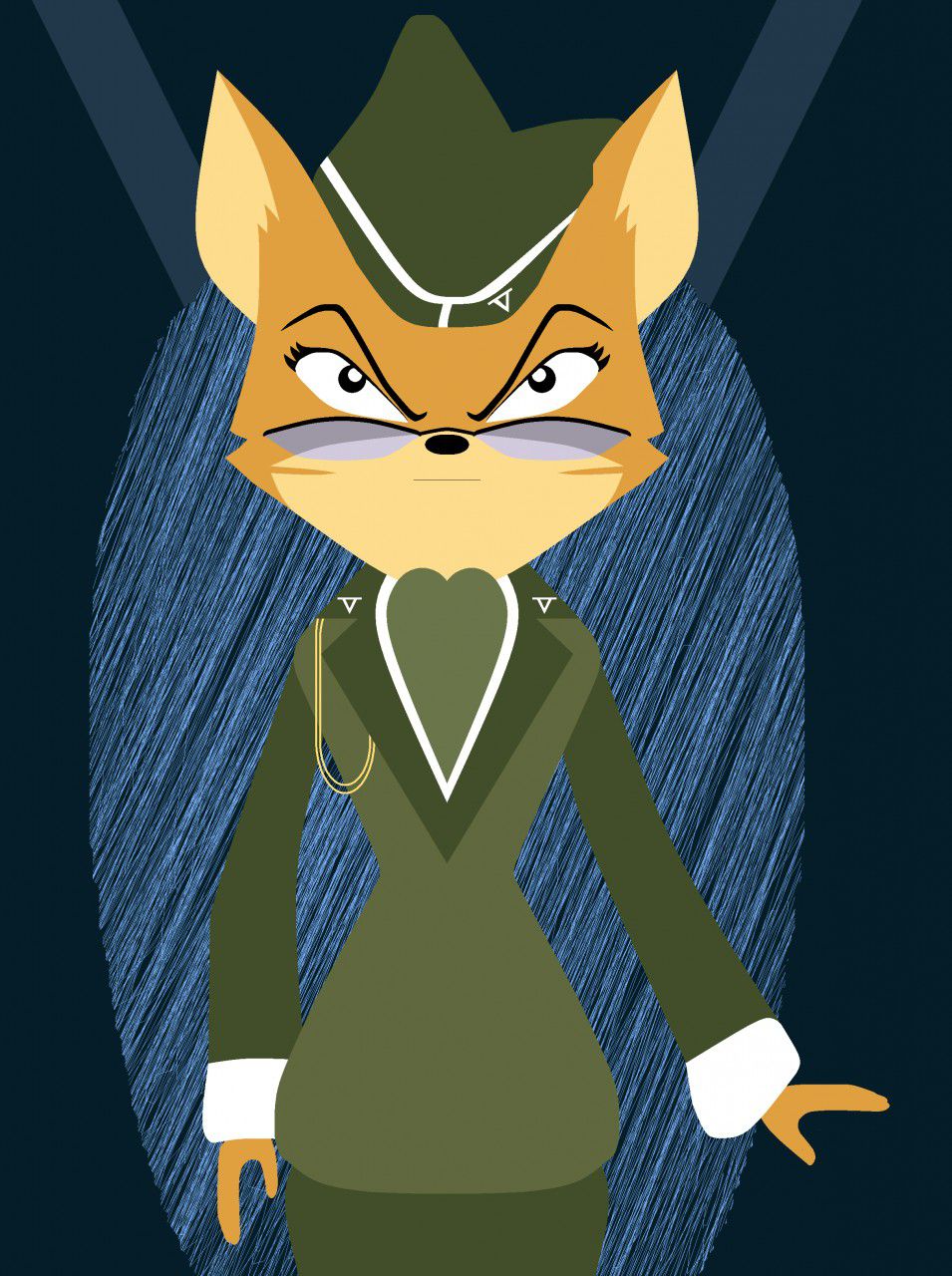 Lt. Fox Vixen - Squirrel and Hedgehog - 5th Pack 여우장교 - 다람이와 고슴도치 North Korean propaganda 43