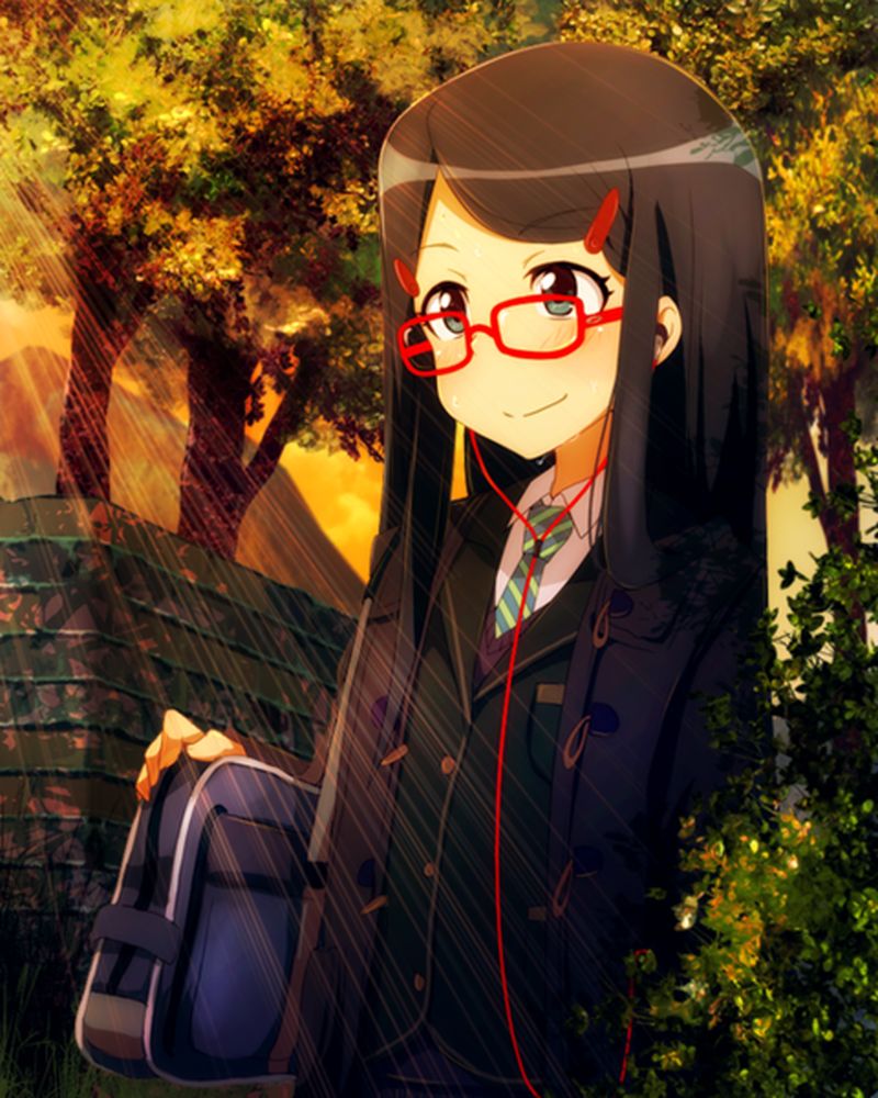 [Moe] daily landscape and secondary image of glasses daughter 42