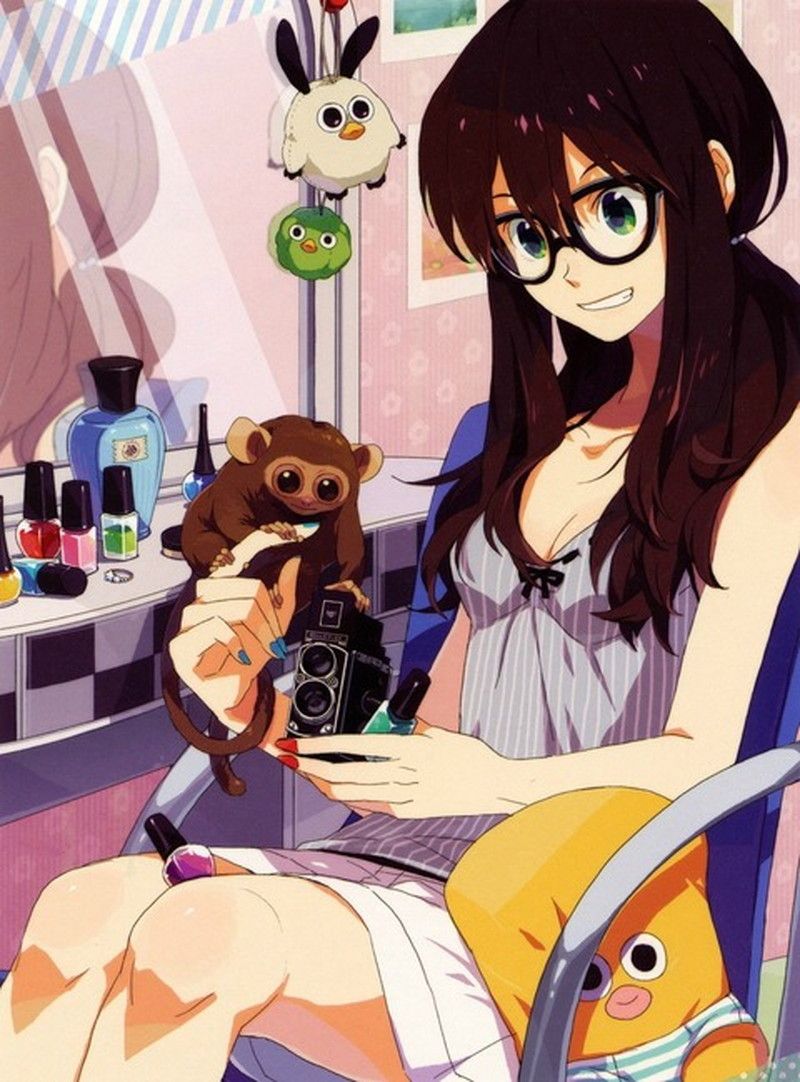 [Moe] daily landscape and secondary image of glasses daughter 9
