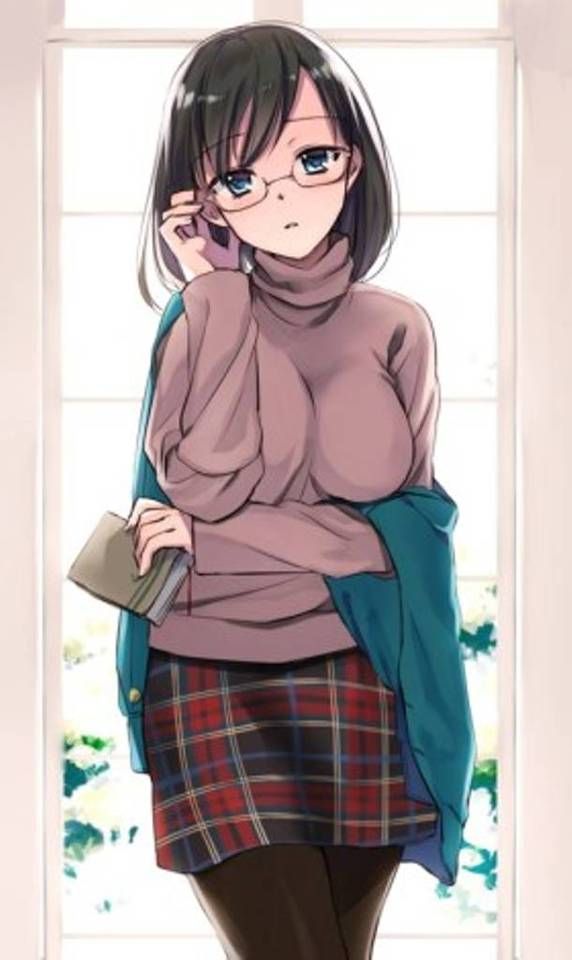 [Glasses daughter] beautiful girl wearing glasses that will heal the tiredness of the week, Moe image of glasses child! 12