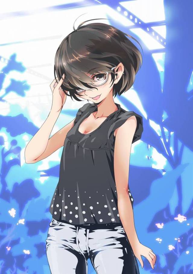 [Glasses daughter] beautiful girl wearing glasses that will heal the tiredness of the week, Moe image of glasses child! 29