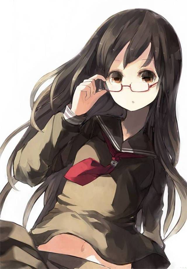 [Glasses daughter] beautiful girl wearing glasses that will heal the tiredness of the week, Moe image of glasses child! 30