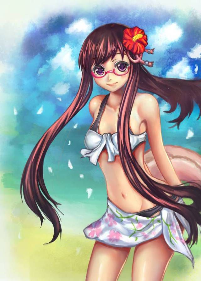 [Glasses daughter] beautiful girl wearing glasses that will heal the tiredness of the week, Moe image of glasses child! 37