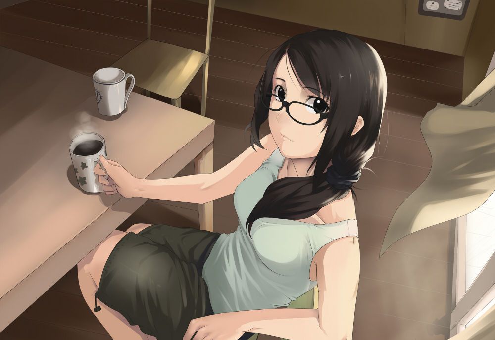 [Glasses daughter] beautiful girl wearing glasses that will heal the tiredness of the week, Moe image of glasses child! 42