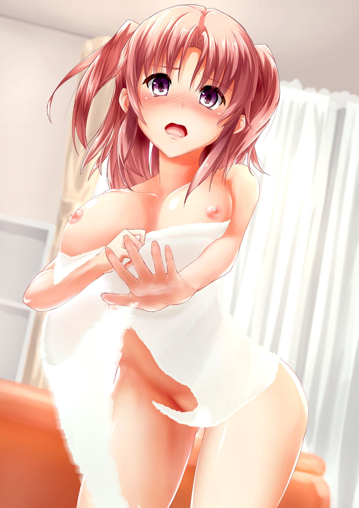 [After the bath] I'm lucky lewd bath towel erotic image from the bath towel figure to the hot water! 34