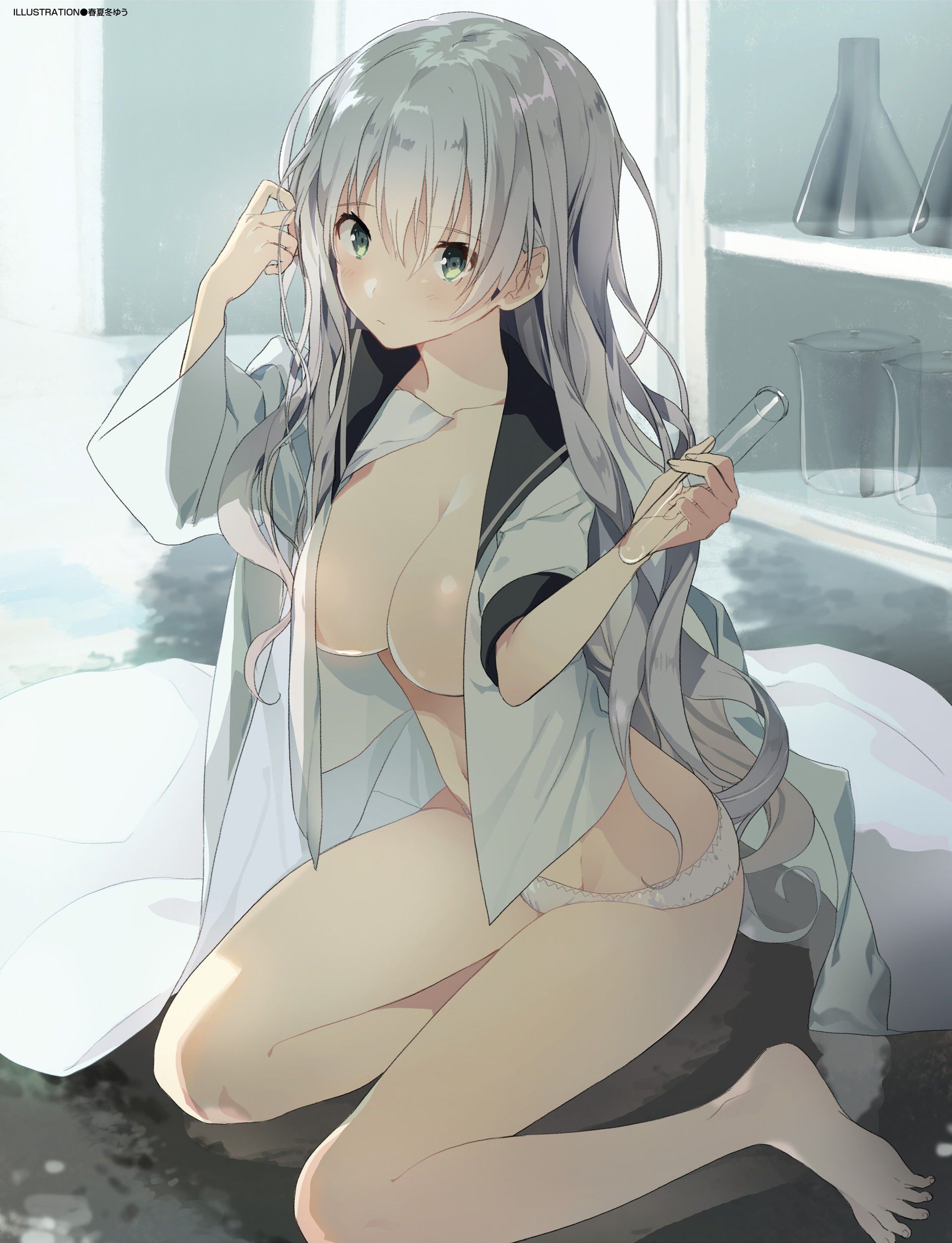 Secondary erotic images of beautiful silver-haired girls: part 32 [silver hair] 1