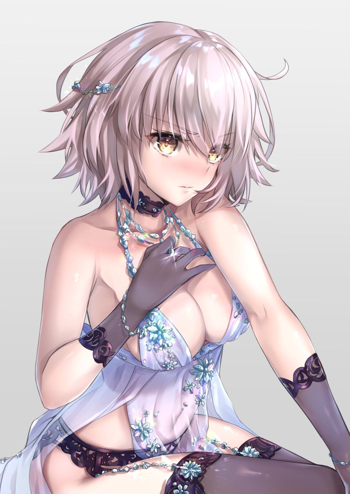 Secondary erotic images of beautiful silver-haired girls: part 32 [silver hair] 9