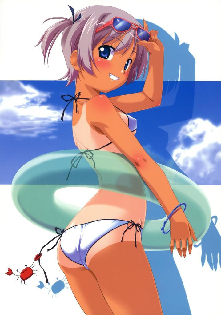 [Micro bikini] Enjoy a slight bulge of loli girl cool in micro bikini because it became warm 14
