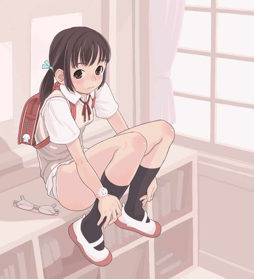 [JS provocation] tsu is not supposed to be mistaken in the charm of Lori JS Girl Elementary School is provoked in a pause in school bag figure!! 30