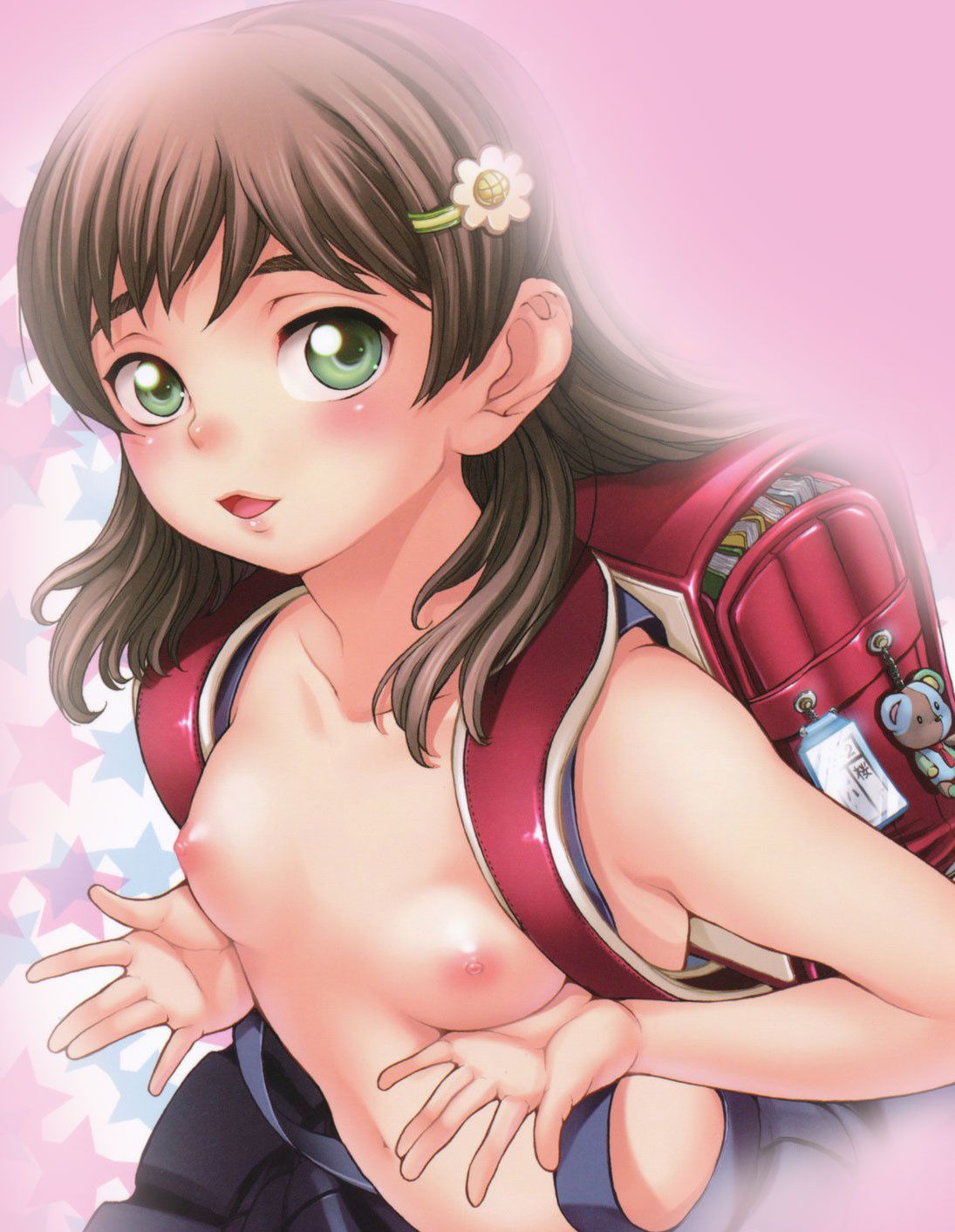 [JS provocation] tsu is not supposed to be mistaken in the charm of Lori JS Girl Elementary School is provoked in a pause in school bag figure!! 38