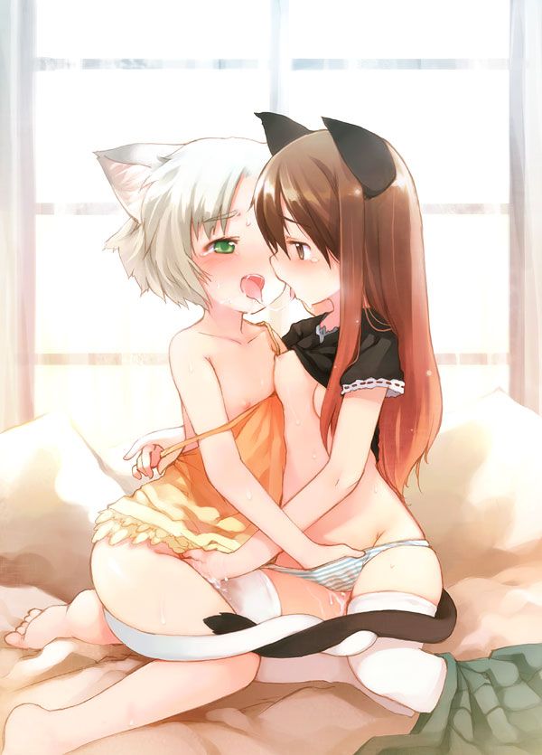 Secondary image of lesbian kiss in etch of beautiful girl each other [121 sheets Geki] 103